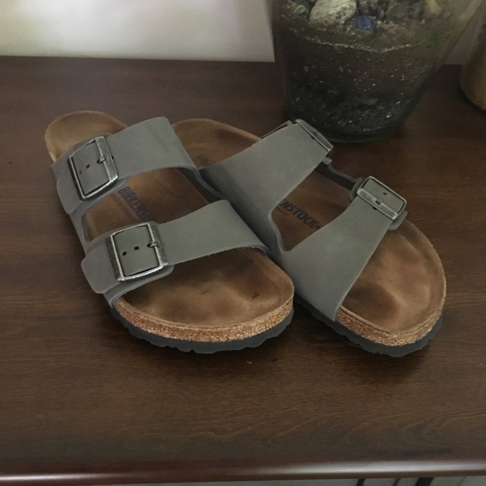 Birkenstock Arizona style.